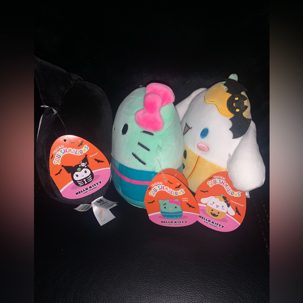 Squishmallows 6.5" Hello Kitty Halloween Lot Of 3 - Picture 3 of 3